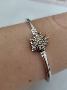 Pandora Silver Sparkle Bangle Bracelet